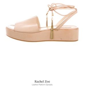 Rachel Zoe nude leather sandals